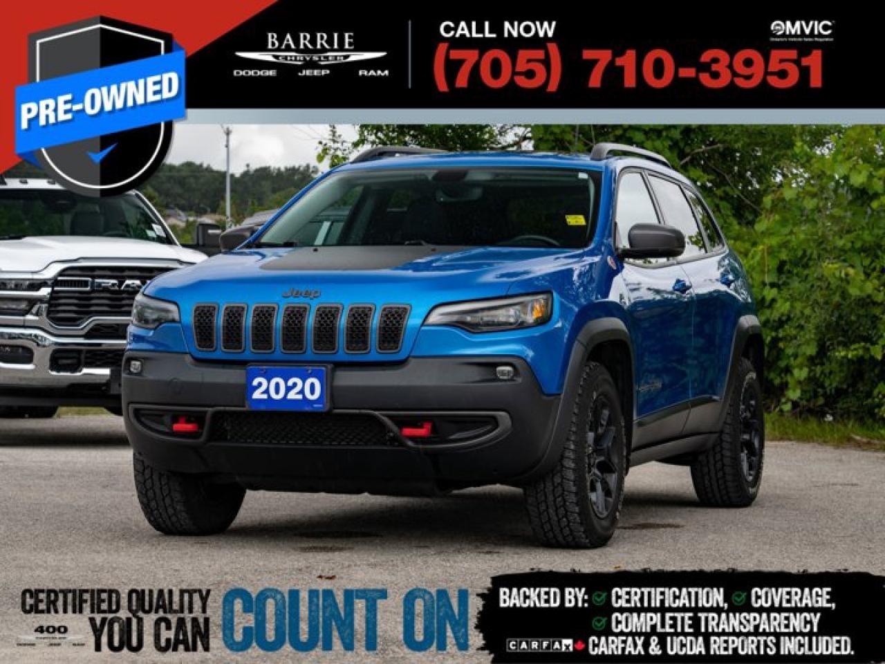Used 2020 Jeep Cherokee Trailhawk Elite for sale in Barrie, ON