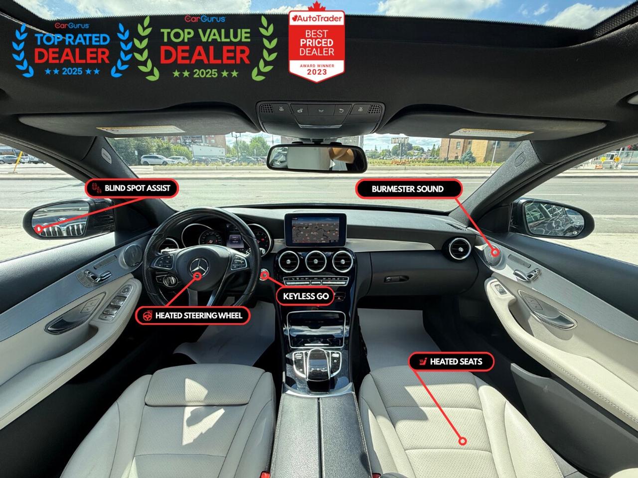 2017 Mercedes-Benz C-Class //AMG SPORT | BURMESTER | PANO | LOADED Photo2