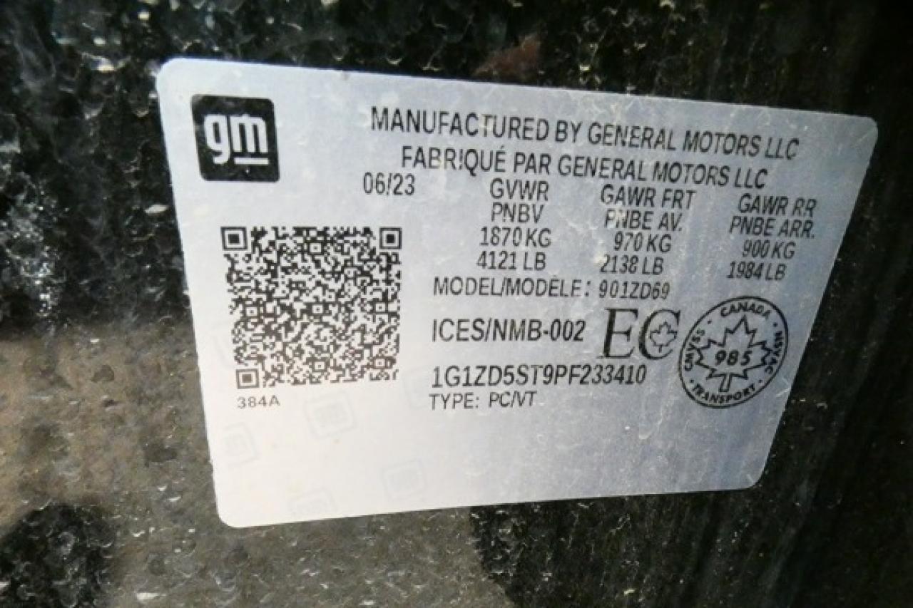 2023 Chevrolet Malibu 1LT w/Htd cloth, pano S/R, BUC - Photo #21