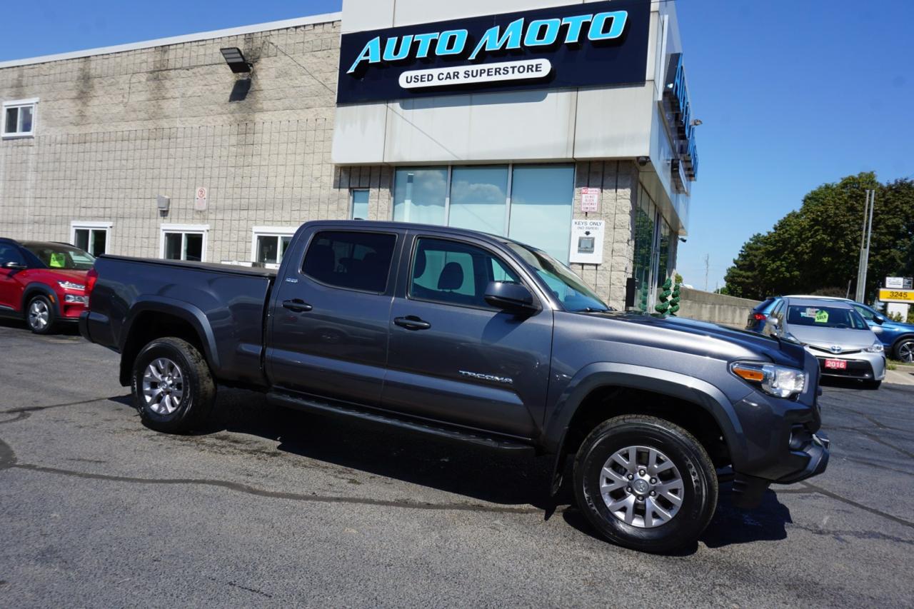 Used 2017 Toyota Tacoma V6 SR5 CREW LONG 4WD CERTIFIED *ACCIDENT FREE*TOYOTA MAINTAIN* CAMERA BLUETOOTH HEATED SEATS CRUISE ALLOYS for sale in Burlington, ON