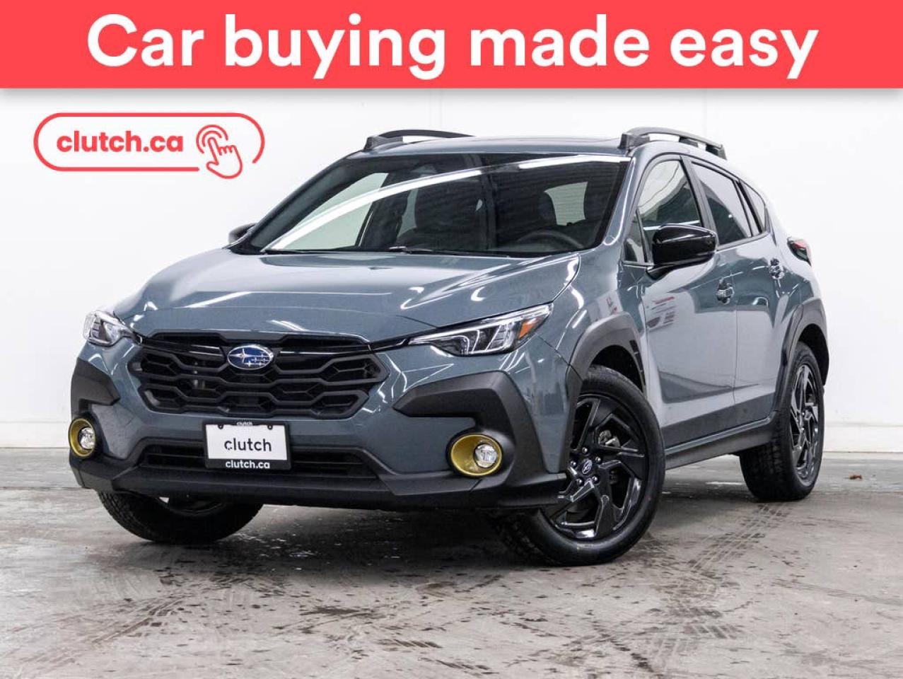 Used 2024 Subaru XV Crosstrek Onyx AWD w/ Apple CarPlay & Android Auto, Power Moonroof, Heated Steering Wheel for sale in Toronto, ON