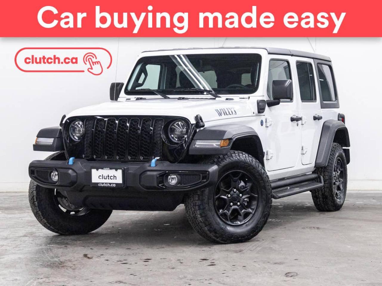 Used 2023 Jeep Wrangler 4xe Willys 4x4 w/ Front Heated Seats, Rearview Cam, Dual Zone Climate Control for sale in Toronto, ON