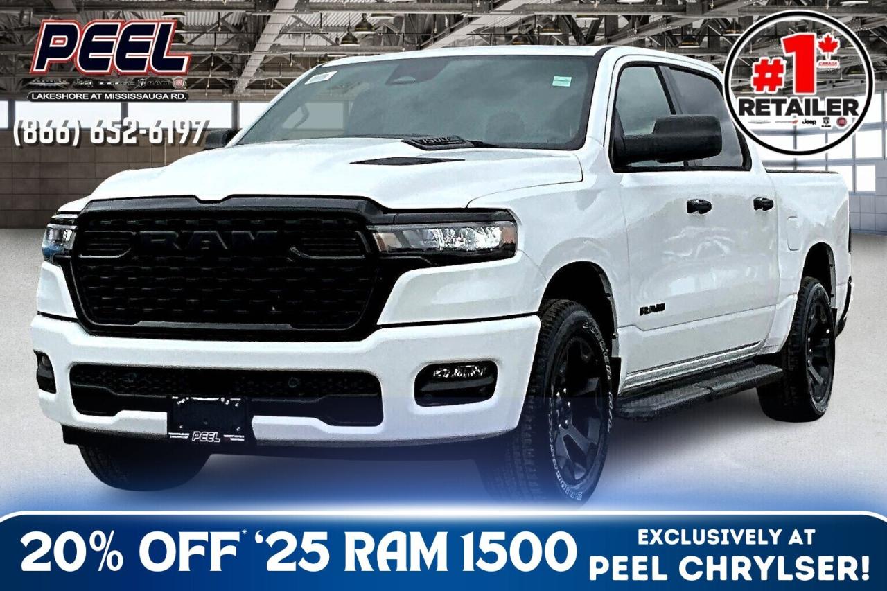 *Please note that model year of this Ram 1500 is 2025 and not 2026 as shown due to a system error. Incentives(s) and Rebate(s) are based on MSRP of a 2025 Ram 1500 Tradesman. Please contact a Peel Chrysler sales representative for any questions or inquiries. Engage & Explore with Peel Chrysler, Canadas #1 Stellantis FCA Retailer, 9 years in a row! Whether youre inquiring about our latest offers and specials on New or Used Cars, Trucks, SUVS, or seeking guidance, 1-866-652-6197 connects you directly. Dive deeper online or connect with our team to navigate your automotive journey seamlessly. WE TAKE ALL TRADES & CREDIT. WE SHIP ANYWHERE IN CANADA! OUR TEAM IS READY TO SERVE YOU 7 DAYS! *FREE CarFax (click the link above to check it out at no cost to you!)* Peel Chrysler Dodge Jeep Ram Fiat A Trusted Destination: Based in Mississauga, Port Credit, Ontario, we proudly serve customers from all corners of Ontario and Canada including Toronto, Oakville, North York, Richmond Hill, Ajax, Hamilton, Niagara Falls, Brampton, Thornhill, Scarborough, Vaughan, London, Windsor, Cambridge, Kitchener, Waterloo, Brantford, Sarnia, Pickering, Huntsville, Milton, Woodbridge, Maple, Aurora, Newmarket, Orangeville, Georgetown, Stouffville, Markham, Engage & Explore with Peel Chrysler, Canadas #1 Stellantis FCA Retailer, 9 years in a row! Whether youre inquiring about our latest offers and specials on New or Used Cars, Trucks, SUVS, or seeking guidance, 1-866-652-6197 connects you directly. Dive deeper online or connect with our team to navigate your automotive journey seamlessly. WE TAKE ALL TRADES & CREDIT. WE SHIP ANYWHERE IN CANADA! OUR TEAM IS READY TO SERVE YOU 7 DAYS! *FREE CarFax (click the link above to check it out at no cost to you!)* Peel Chrysler A Trusted Destination: Based in Mississauga, Port Credit, Ontario, we proudly serve customers from all corners of Ontario and Canada including Toronto, Oakville, North York, Richmond Hill, Ajax, Hamilton, Niagara Falls, Brampton, Thornhill, Scarborough, Vaughan, London, Windsor, Cambridge, Kitchener, Waterloo, Brantford, Sarnia, Pickering, Huntsville, Milton, Woodbridge, Maple, Aurora, Newmarket, Orangeville, Georgetown, Stouffville, Markham,