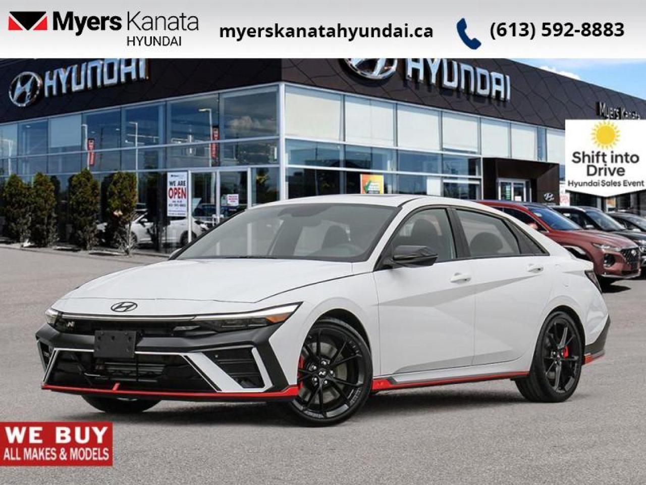 New 2025 Hyundai Elantra N DCT  - Sunroof -  Premium Audio - $150.57 /Wk for sale in Kanata, ON