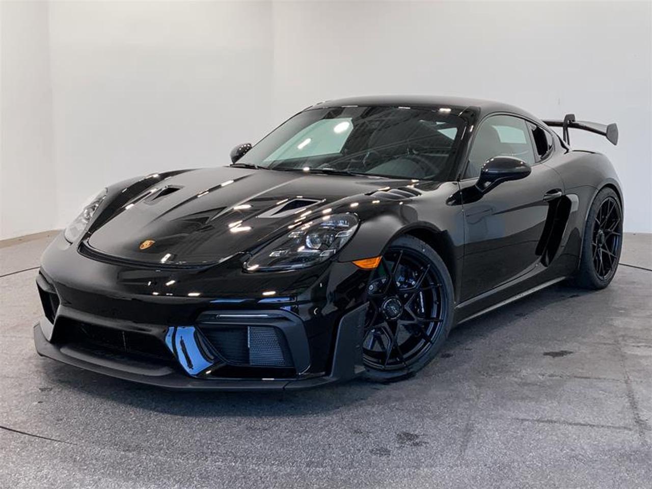 LIKE NEW, Highly Equipped with the Weissach Package, Front Axle Lift System, LED Headlights with Porsche Dynamic Light System, Chrono Package, Bose Surround Sound System, Light Design Package, Auto Dimming Mirrors with Integrated Rain Sensor, Brake Calipers Painted in Gloss Black, Wheels Painted in Satin Black, and Illuminated Door-Sill Guards in Carbon Fibre! 2025 Porsche 718 Cayman GT4 RS Coupe comes in Black with a Black/Arctic Grey Two-Tone Leather and Race-Tex Interior! This Local BC Vehicle with only 35 KMS has One Previous Owner! We Accept All Trade-Ins and Buy-Ins!! For more details or to schedule a test drive with one of our highly trained sales executives, please send us a website inquiry before it&rsquo;s gone. Porsche Centre Langley has proudly earned the Porsche Premier Dealer Award eight years in a row. Conveniently located just off Highway 1 in Langley, British Columbia, we are committed to helping you find and drive your dream vehicle. Please note: A $599 documentation fee and a $690 dealer preparation fee apply to all pre-owned vehicles. Dealer #40136.