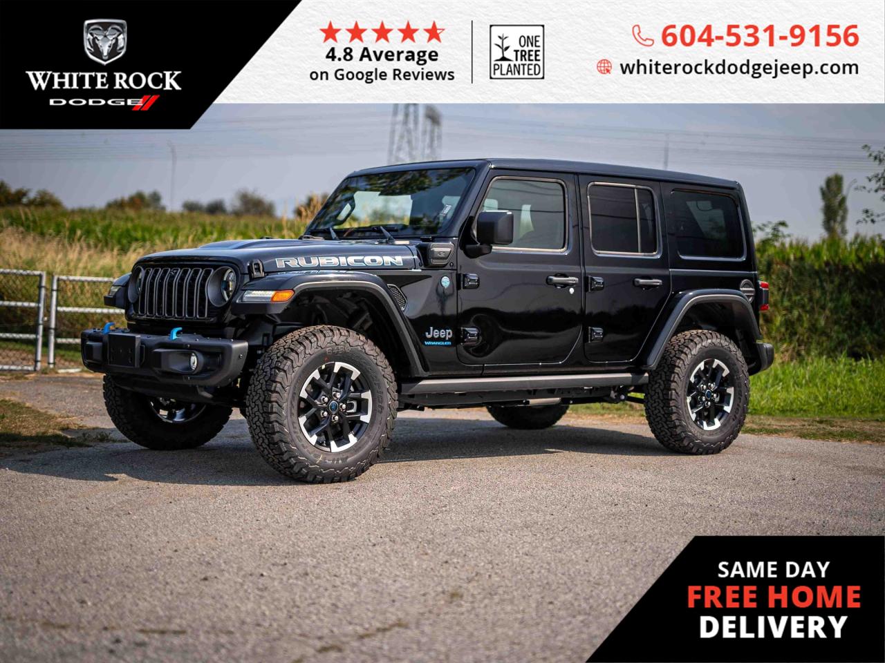 New 2025 Jeep Wrangler 4xe RUBICON for sale in Surrey, BC