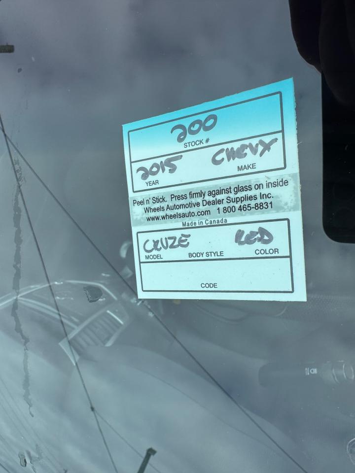 2015 Chevrolet Cruze 1LT, AUTO, 4 CYL, WELL MAINTAINED, CERTIFIED - Photo #19