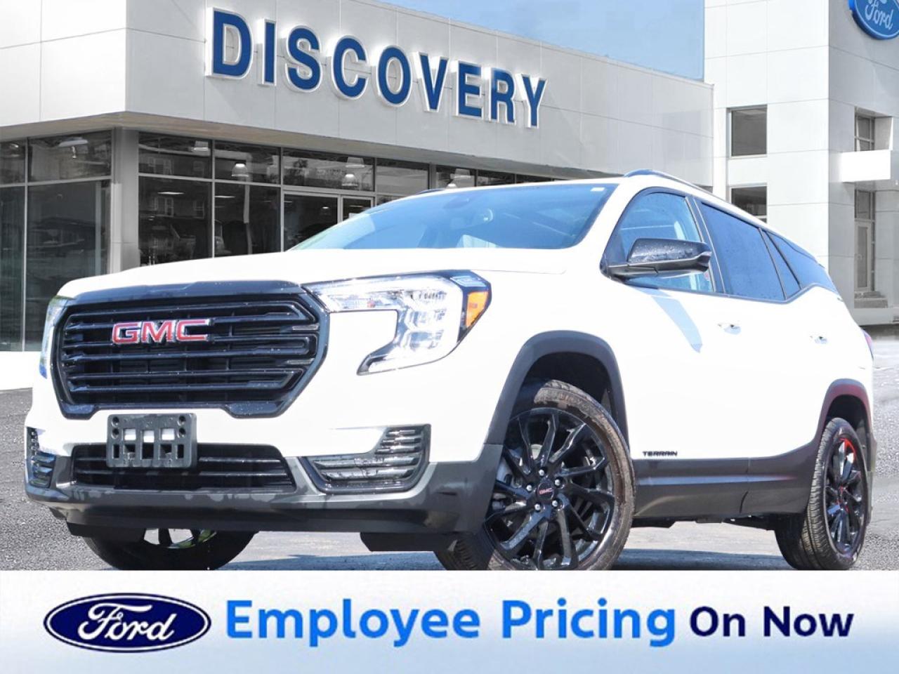 One Owner. Accident Free. AWD. 1.5L Turbo Engine. GMC Pro Grade Package. Power Sunroof. 8 Infotainment System. HD Rear Vision Camera. GMC Pro Safety Plus Package. Rear Park Assist. Safety Alert Seat. Adaptive Cruise Control. Elevation Edition. 19 Black Gloss Wheels. Dark Grille. Power Liftgate. LED Lights. Bluetooth. And More! Welcome to Leggat Discovery Ford a Proud Member of the Leggat Auto Group! Since 1922, the Leggat Auto Group has proudly prioritized customer satisfaction by understanding and exceeding your automotive needs. Conveniently located in Burlington, ON, Leggat Discovery Ford is honored to serve our community and neighboring areas, including Oakville, Hamilton, Mississauga, Milton, Ancaster, Waterdown, Stoney Creek, Grimsby, St. Catharines, Kitchener, and Guelph. Looking to trade? We want your careven if you dont buy one from us! Our on-site professional appraisers are available daily to offer you the best options and value for your trade-in. Whether youre looking for your perfect vehicle, service, repair, or parts, our team is here to help you find solutions. Stop by or call us today; we look forward to serving you!