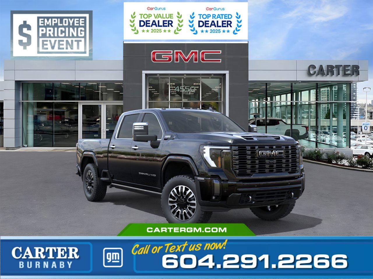 New 2025 GMC Sierra 3500 HD DENALI ULTIMATE 4WD | TRAILERING PKG/LEATHER SEATS for sale in Burnaby, BC
