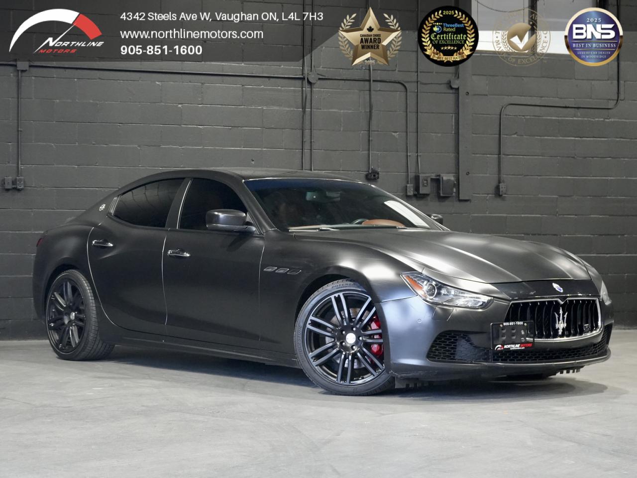 Used 2015 Maserati Ghibli S Q4/ROOF/CAM/NAV/BOWERS & WILKINS/PARK ASSIST for sale in Vaughan, ON
