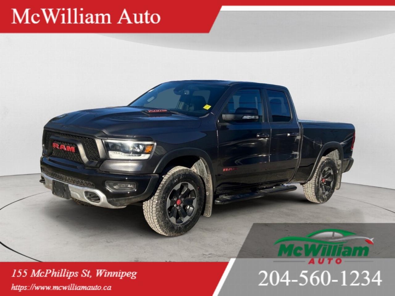 Used 2019 RAM 1500 Rebel 4x4 | HTD Seats & Wheel | Apple Car Play | 6 Foot Box | for sale in Winnipeg, MB