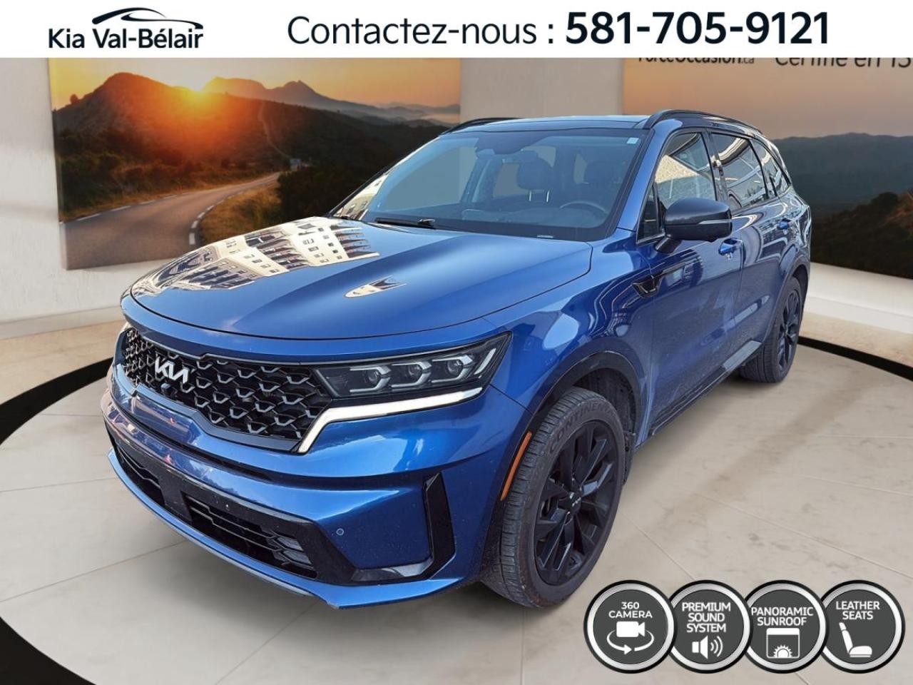 Used 2022 Kia Sorento SX *AWD *TURBO *281HP *CUIR *TOIT *BOSE *CAMERA 360° for sale in Québec, QC