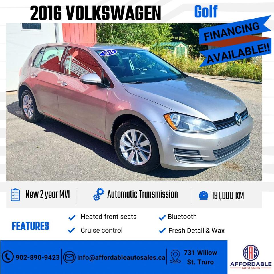 Used 2016 Volkswagen Golf TRENDLINE for sale in Truro, NS