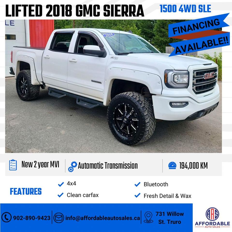 Used 2018 GMC Sierra 1500 SLE for sale in Truro, NS