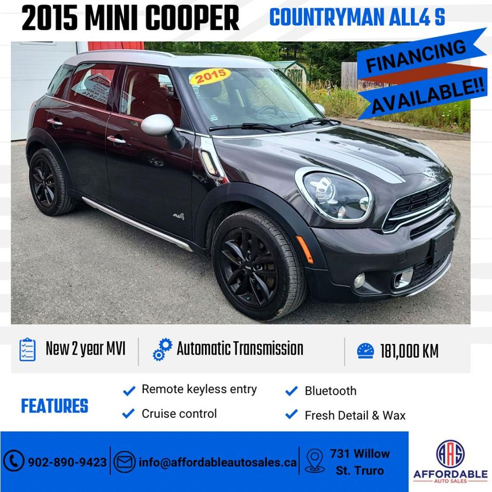 Used 2015 MINI Cooper Countryman S for sale in Truro, NS