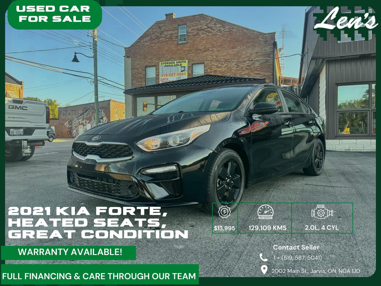 Used 2021 Kia Forte FULL FINANCING! WARRANTY IS AVAILABLE! for sale in Jarvis, ON