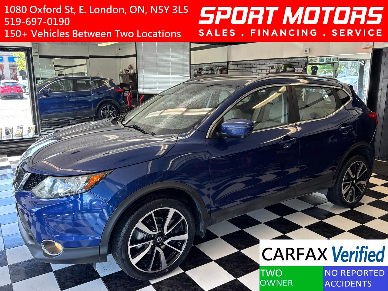 Used 2018 Nissan Qashqai SL+New Tires+Roof+LKA+Adaptive Cruise+CLEAN CARFAX for sale in London, ON