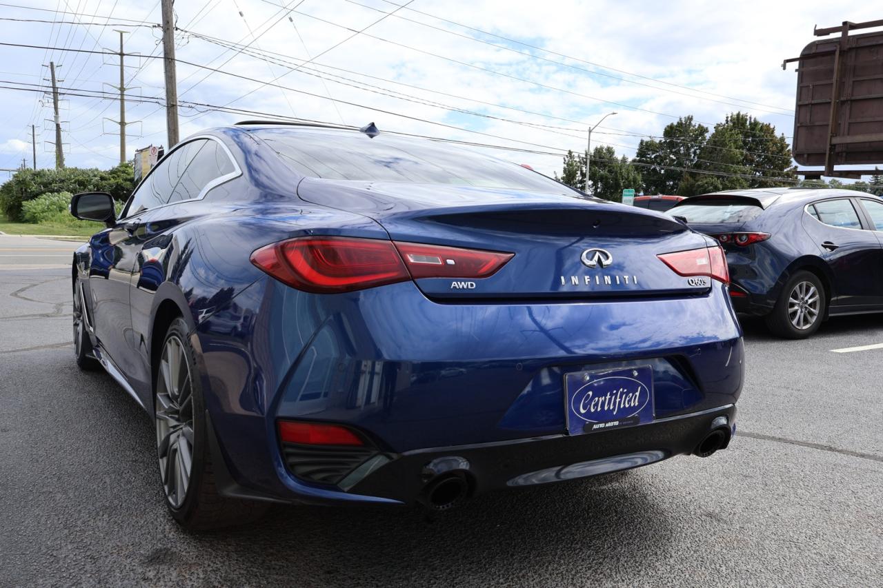 2017 Infiniti Q60 S 3.0T RED SPORT 400 AWD CERTIFIED CAMERA NAV BLUETOOTH LEATHER HEATED SEATS SUNROOF CRUISE ALLOYS Photo4