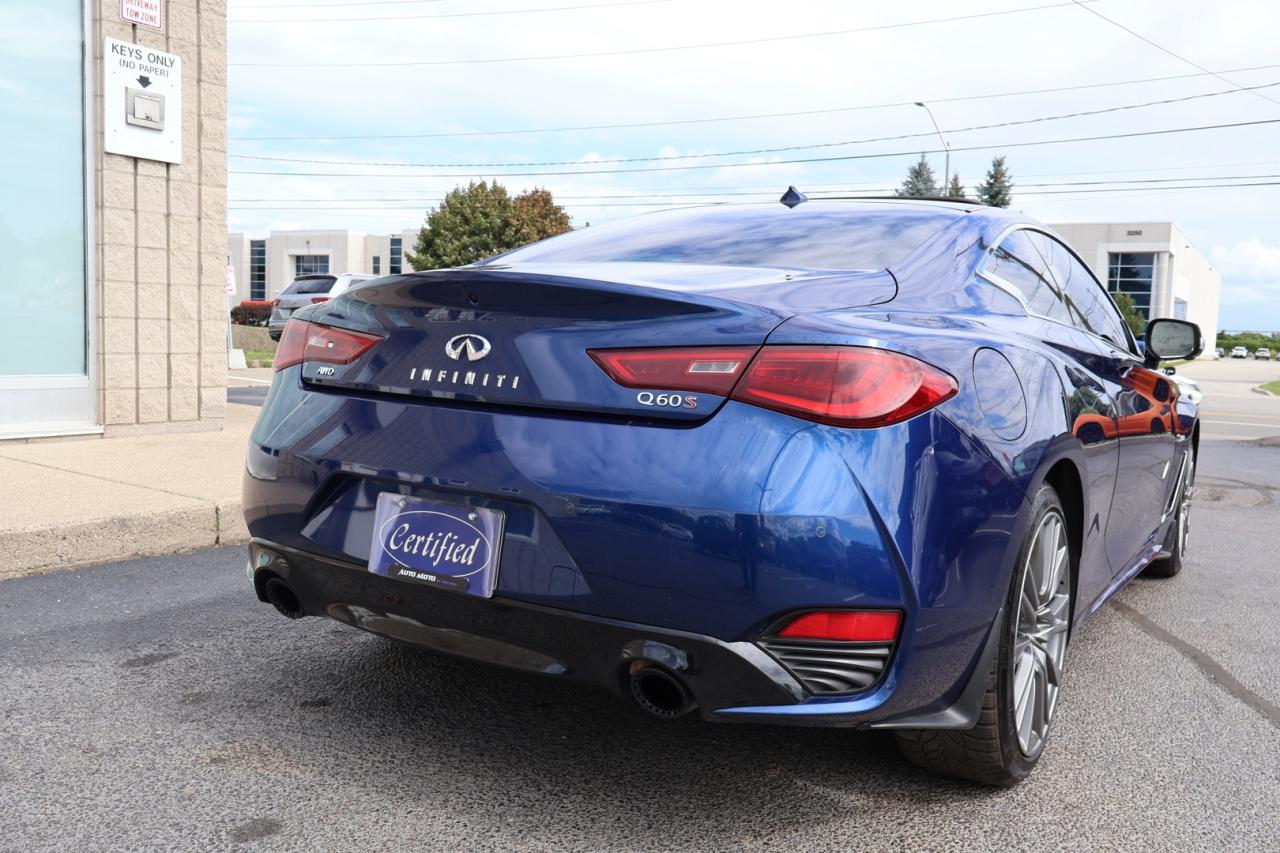 2017 Infiniti Q60 S 3.0T RED SPORT 400 AWD CERTIFIED CAMERA NAV BLUETOOTH LEATHER HEATED SEATS SUNROOF CRUISE ALLOYS - Photo #6