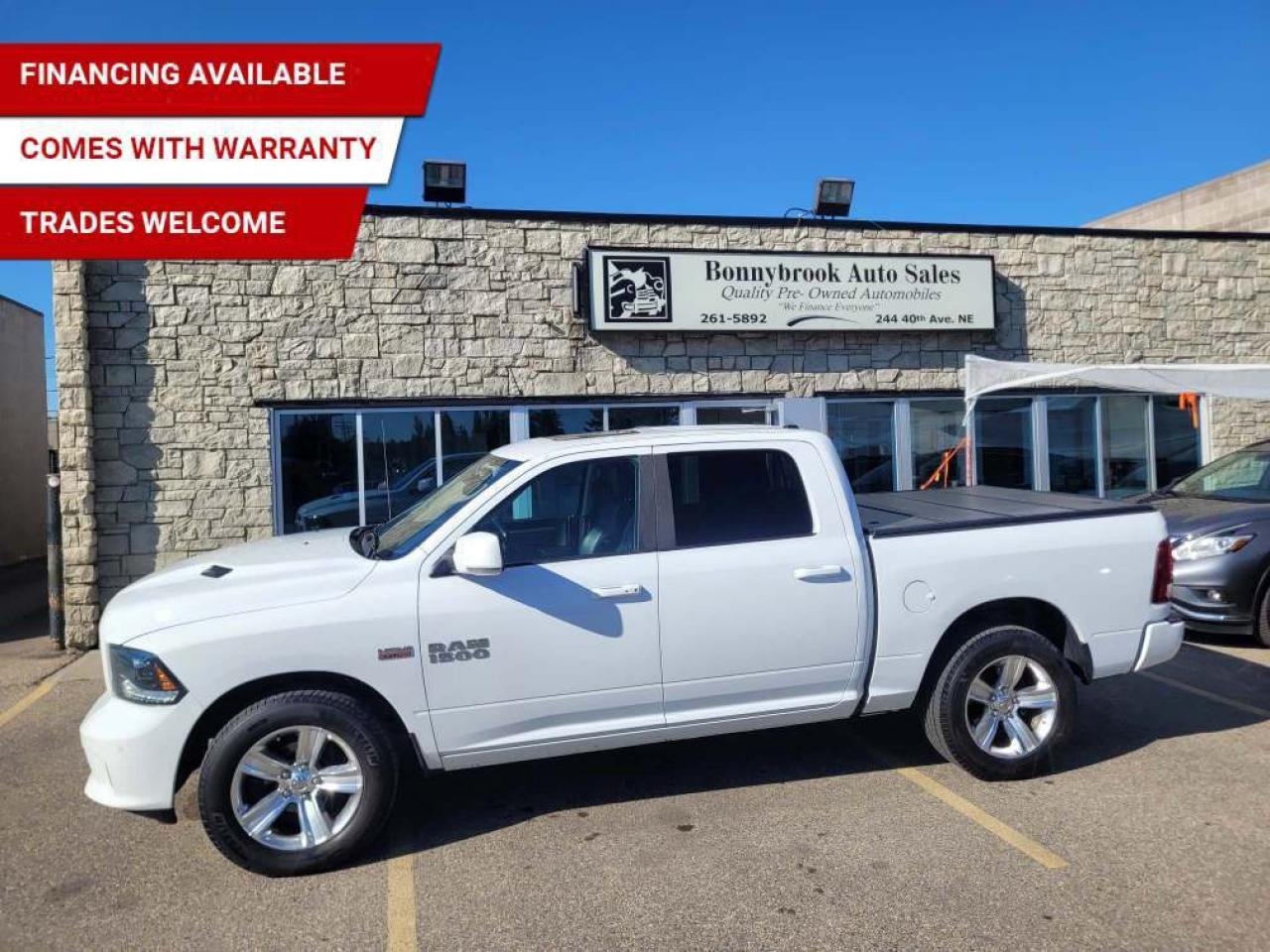 Used 2015 RAM 1500 4WD Crew Cab Sport/Sunroof/Leather/Car starter for sale in Calgary, AB