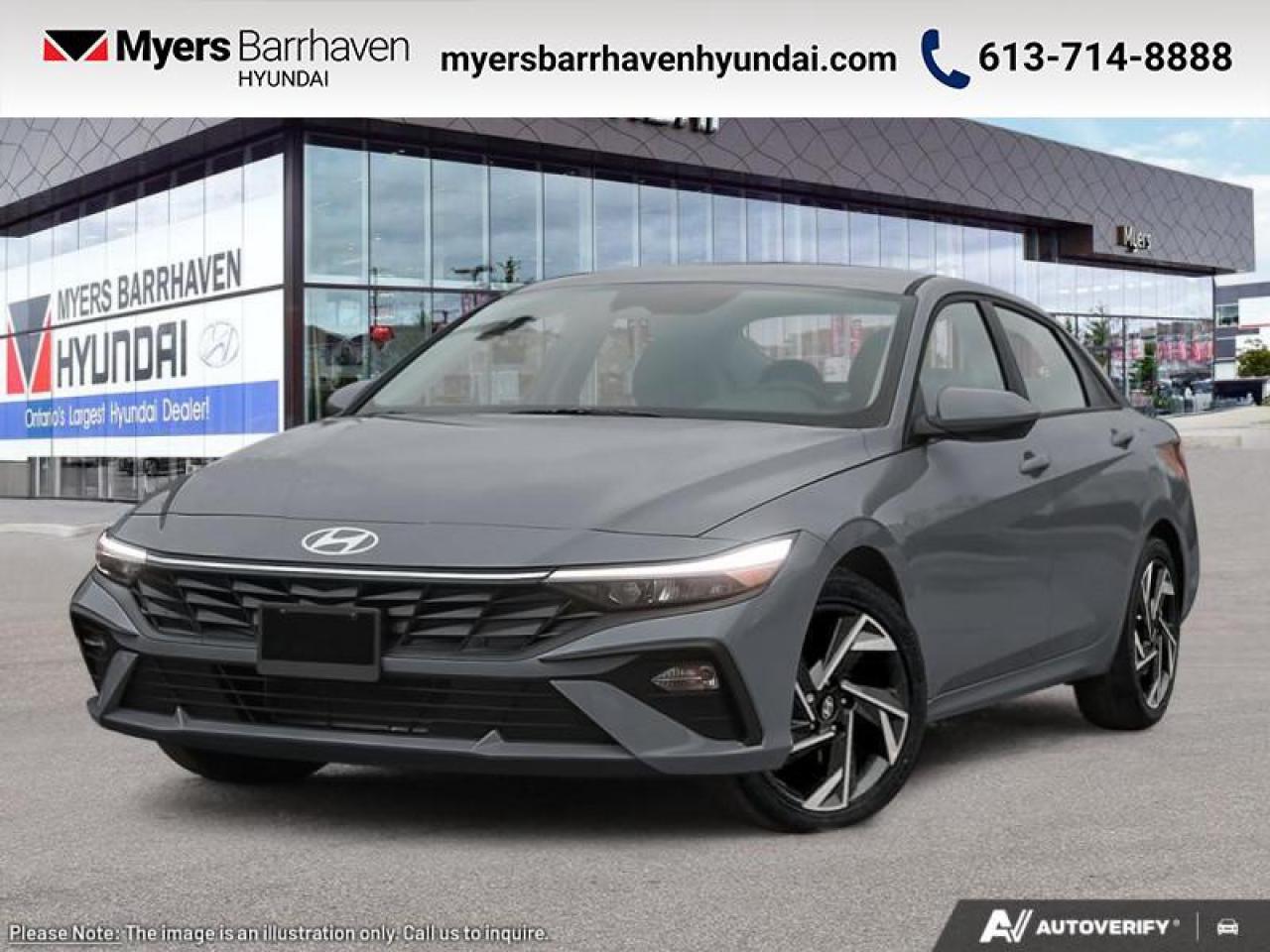 New 2025 Hyundai Elantra Preferred IVT w/Tech Pkg  - $206 B/W for sale in Nepean, ON