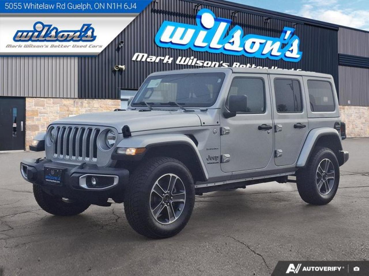 Used 2023 Jeep Wrangler Sahara | 4 Door | Alpine Audio | Carplay + Android | Reverse Cam | Keyless Entry | and More ! for sale in Guelph, ON