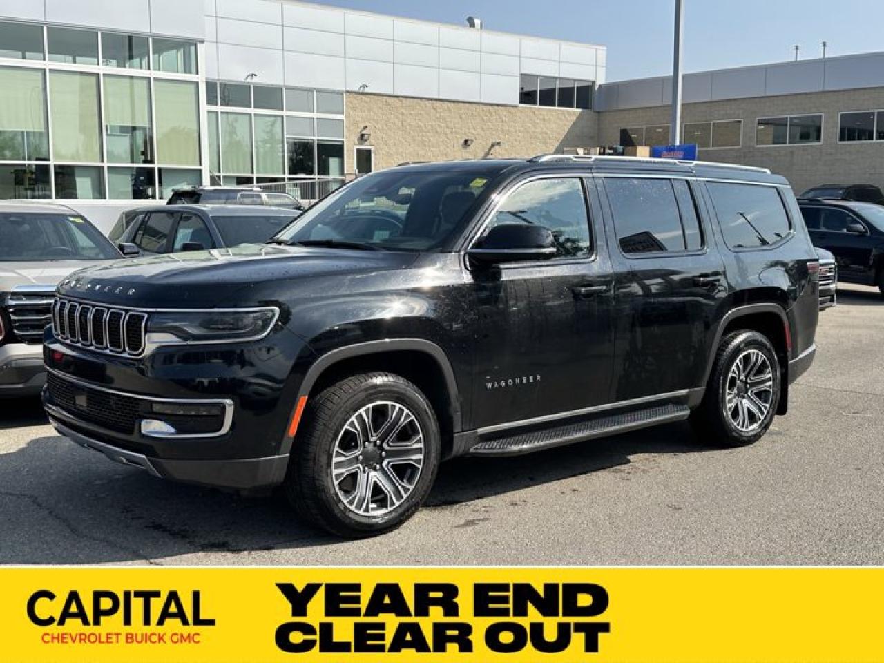 Used 2022 Jeep Wagoneer Series III-Flex Seating-Pass Display-360 Cam-Nappa Leather-Clean Carfax for sale in Calgary, AB