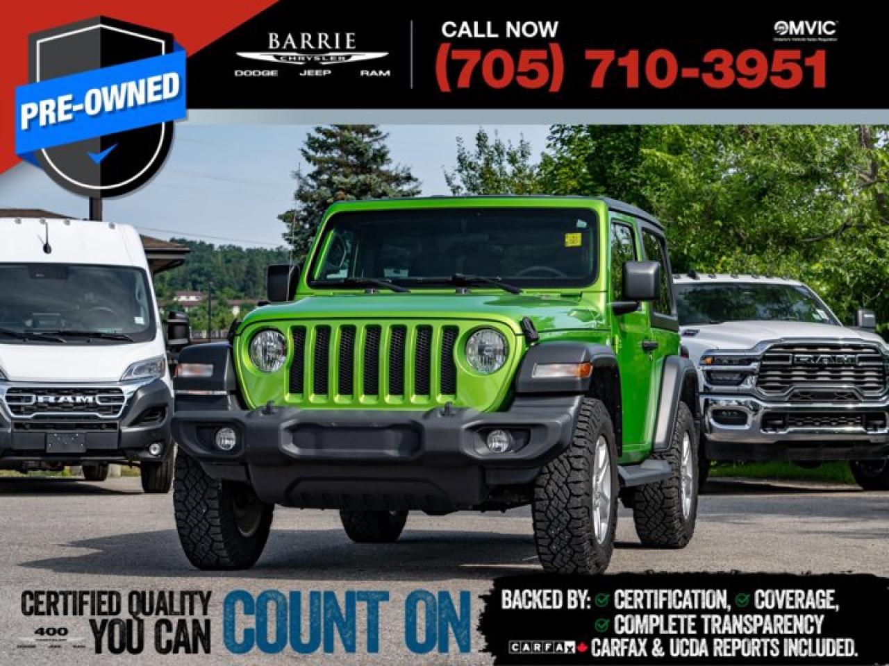 Used 2020 Jeep Wrangler Sport S for sale in Barrie, ON