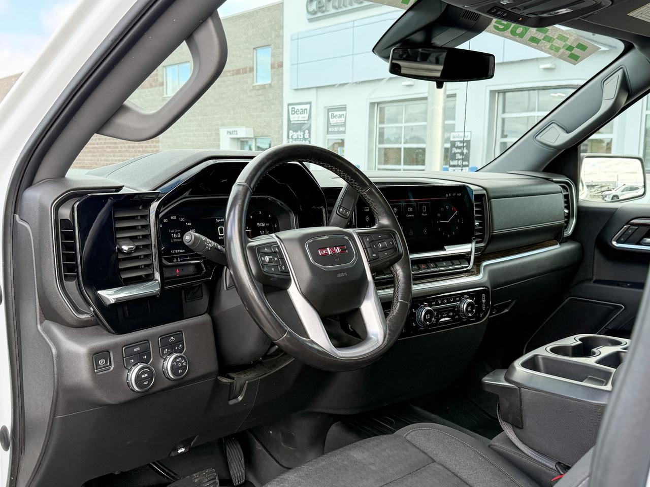 2022 GMC Sierra 1500 Elevation 3.0L DURAMAX WITH REMOTE START/ENTRY, HEATED SEATS, HEATED STEERING WHEEL, TONNEAU COVER, TRAILER BRAKE CONTROLLER, BACK RACK, HD REAR VISION CAMERA, APPLE CARPLAY AND ANDROID AUTO Photo