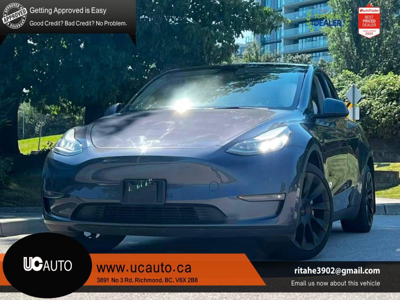 Used 2021 Tesla Model Y Long Range AWD/ CLEAN TITLE/ BC LOCAL for sale in Richmond, BC