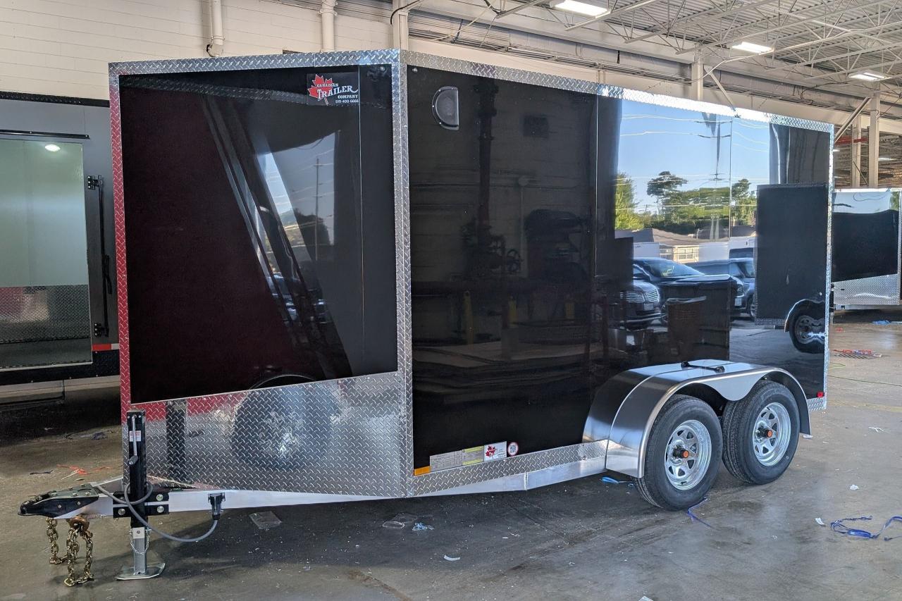 2025 Canadian Trailer Company 7x12 V-Nose Cargo Trailer Aluminum Tandem Axle Photo2