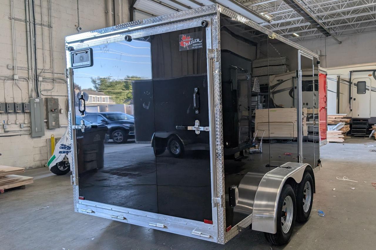 2025 Canadian Trailer Company 7x12 V-Nose Cargo Trailer Aluminum Tandem Axle Photo3