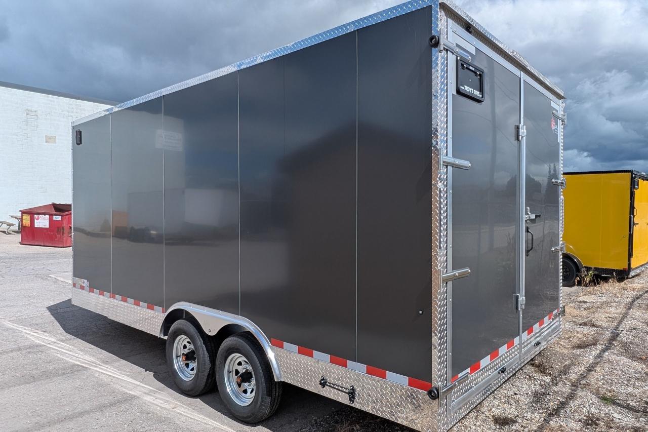 2025 Canadian Trailer Company 8.5X18 V-Nose Cargo Trailer Aluminum Tandem Axle Photo2