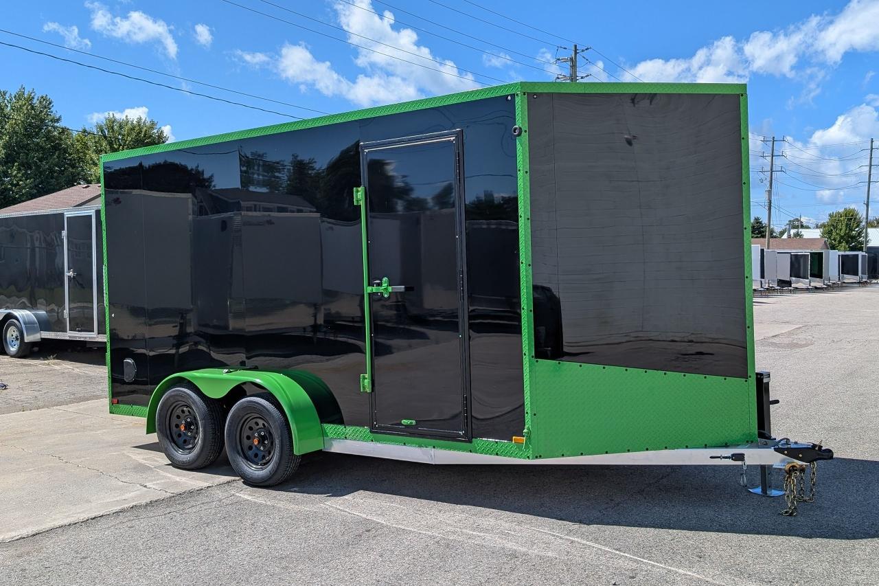 2025 Canadian Trailer Company 7x14 V-Nose Cargo Tailer Aluminum Tandem Axle