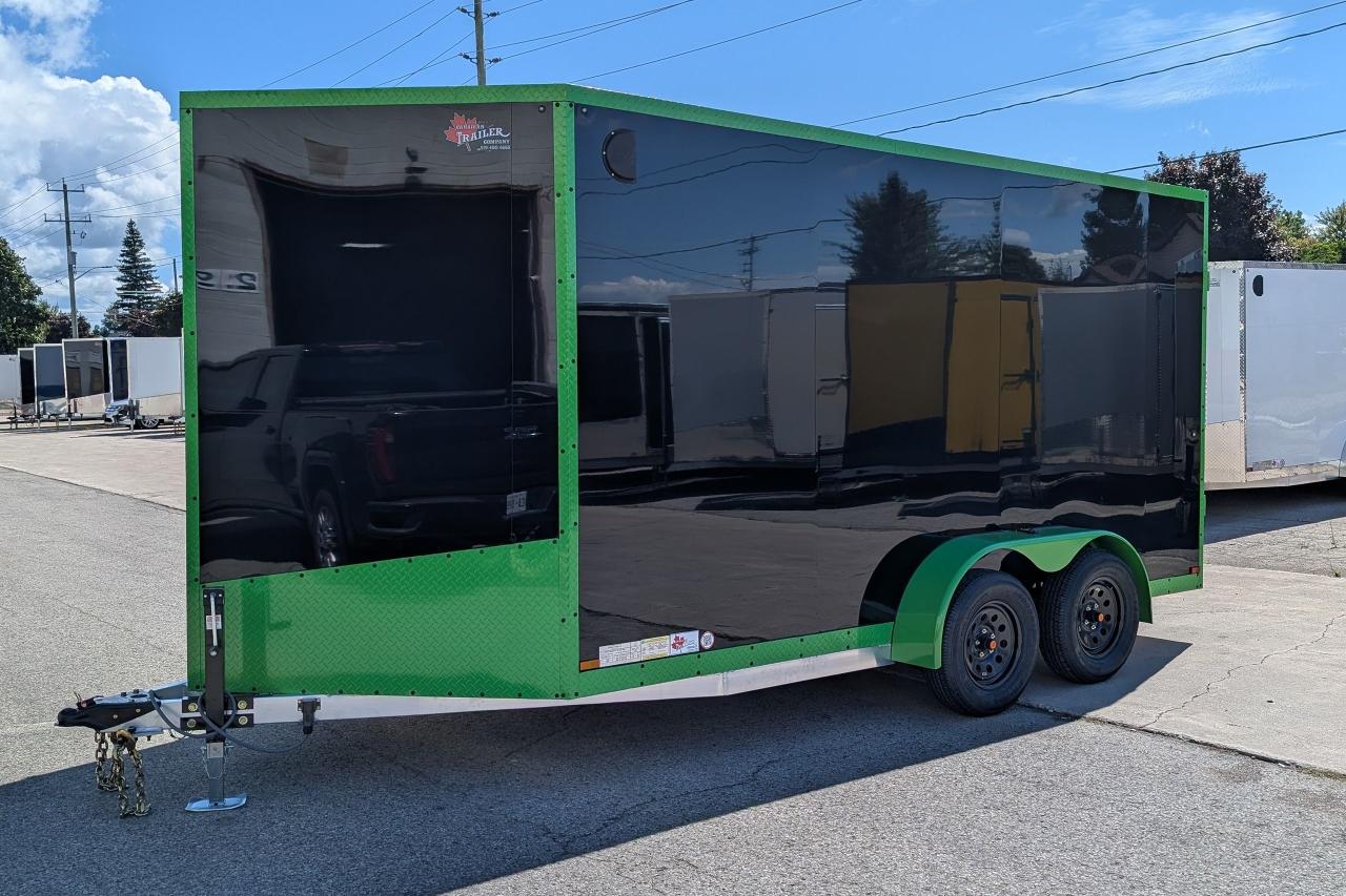 2025 Canadian Trailer Company 7x14 V-Nose Cargo Tailer Aluminum Tandem Axle Photo2