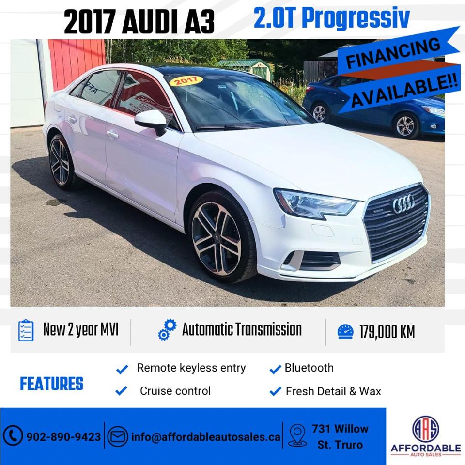 Used 2017 Audi A3 2.0T Progressiv for sale in Truro, NS