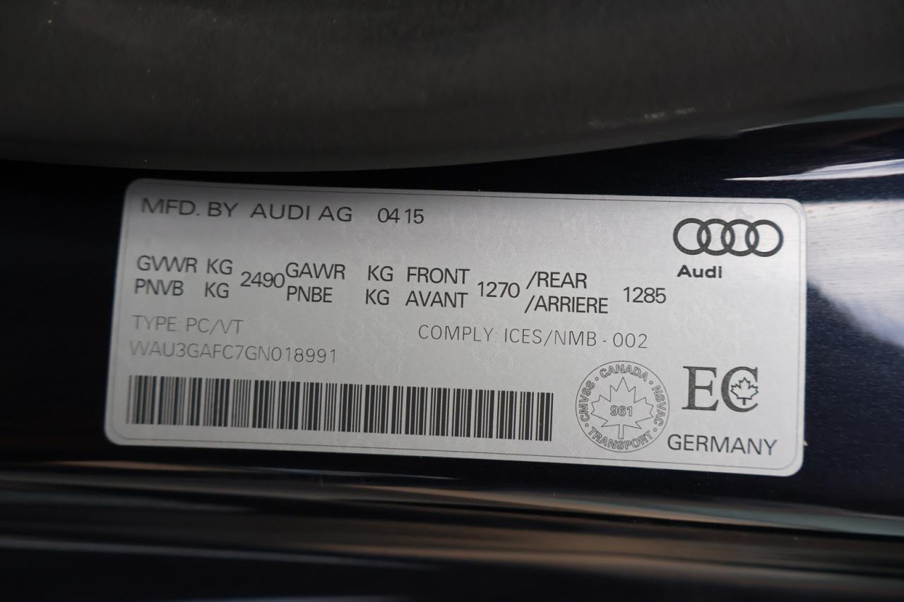 2016 Audi A7 TECH S-LINE QUATTRO AWD CERTIFIED *ACCIDENT FREE* CAMERA NAV BLUETOOTH LEATHER HEATED SEATS SUNROOF CRUISE ALLOYS - Photo #45