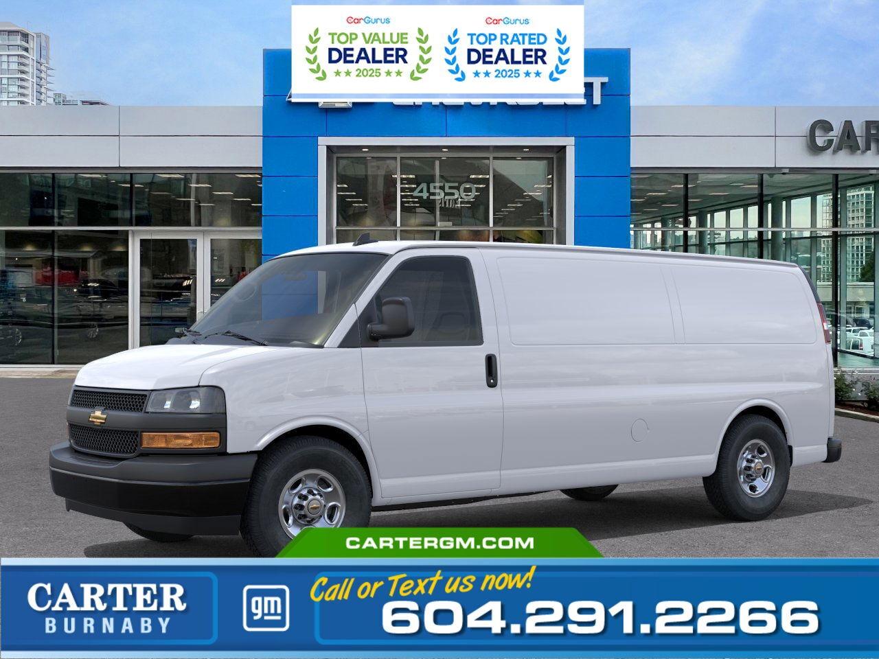 New 2025 Chevrolet Express 3500 RWD | 6.6L ENGINE/9900 LBS. GVWR for sale in Burnaby, BC