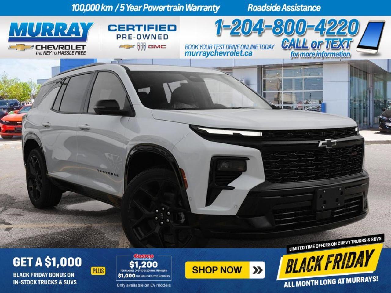New 2026 Chevrolet Traverse RS for sale in Winnipeg, MB