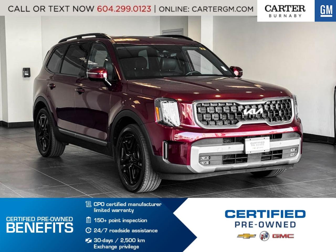 Used 2023 Kia Telluride X-LINE AWD | SUNROOF/POWER & HEAT SEAT/HD SURROUND for sale in Burnaby, BC