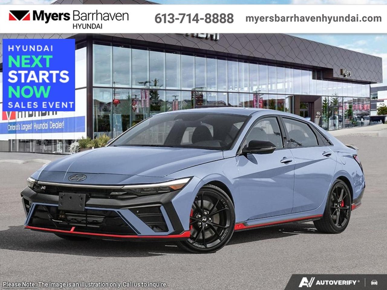 2025 Hyundai Elantra N DCT  - Sunroof -  Premium Audio - $281 B/W Photo