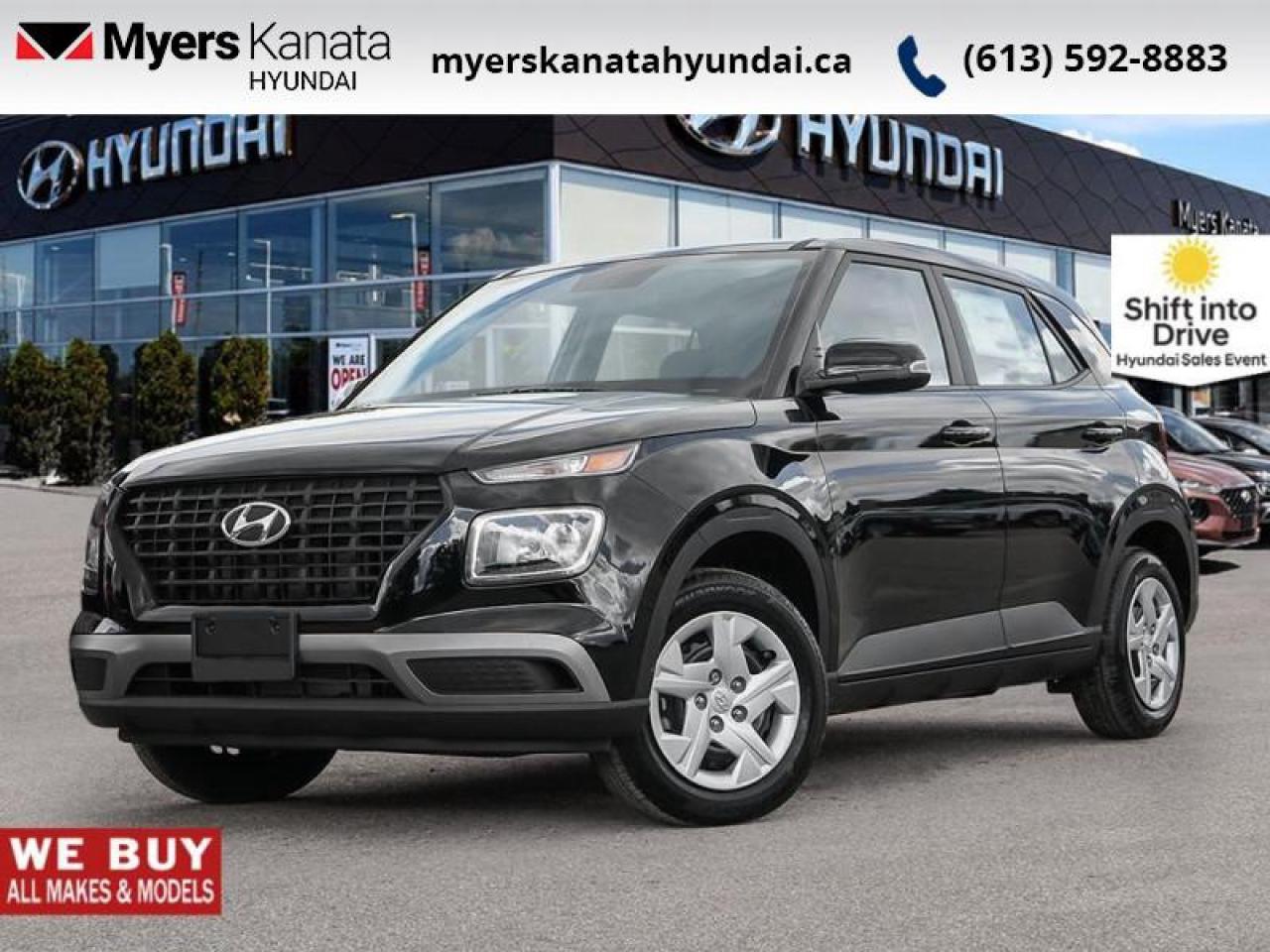 New 2025 Hyundai Venue Essential IVT  - Heated Seats - $89.06 /Wk for sale in Kanata, ON