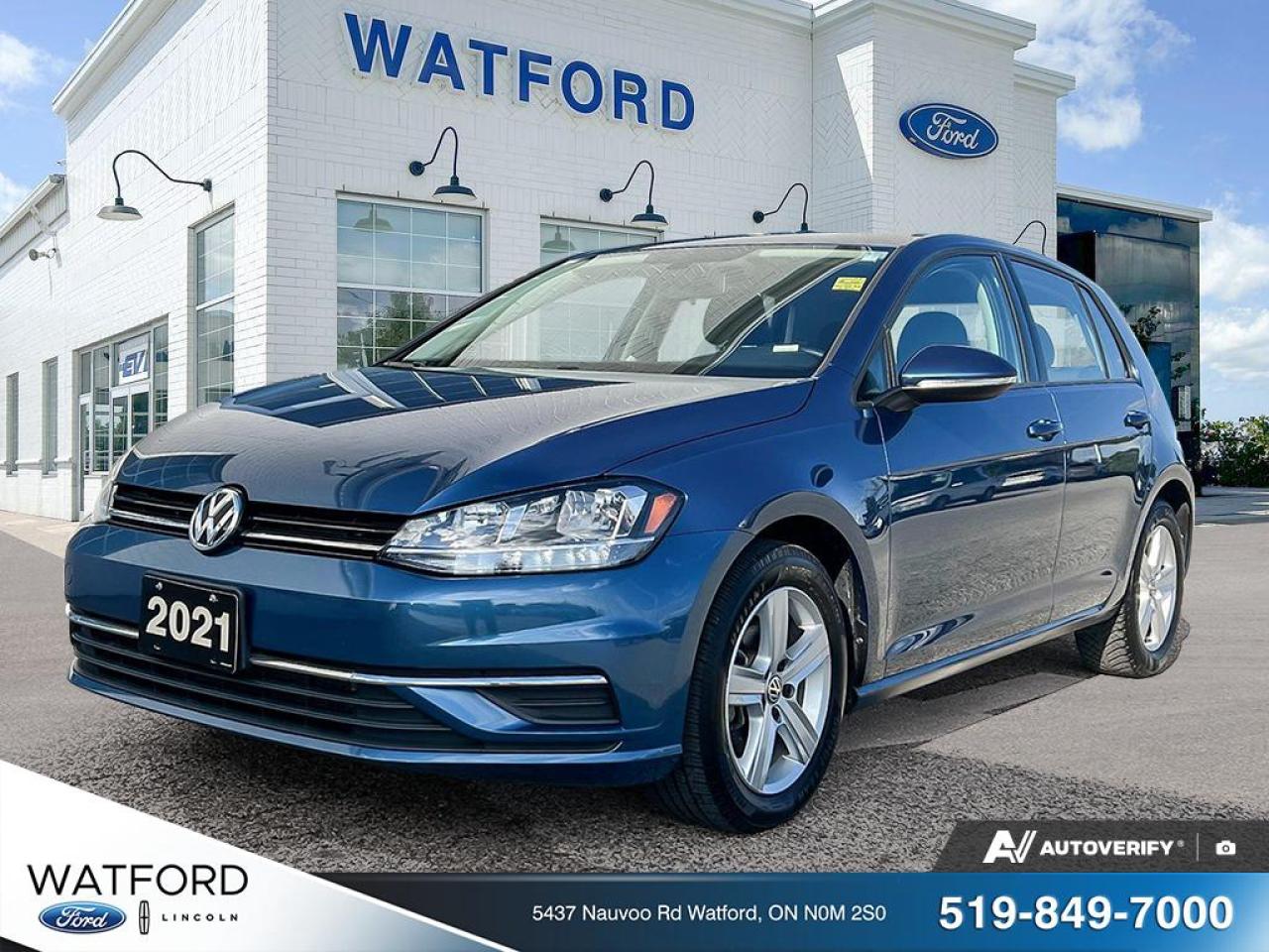Used 2021 Volkswagen Golf Comfortline 5-door Auto for sale in Watford, ON