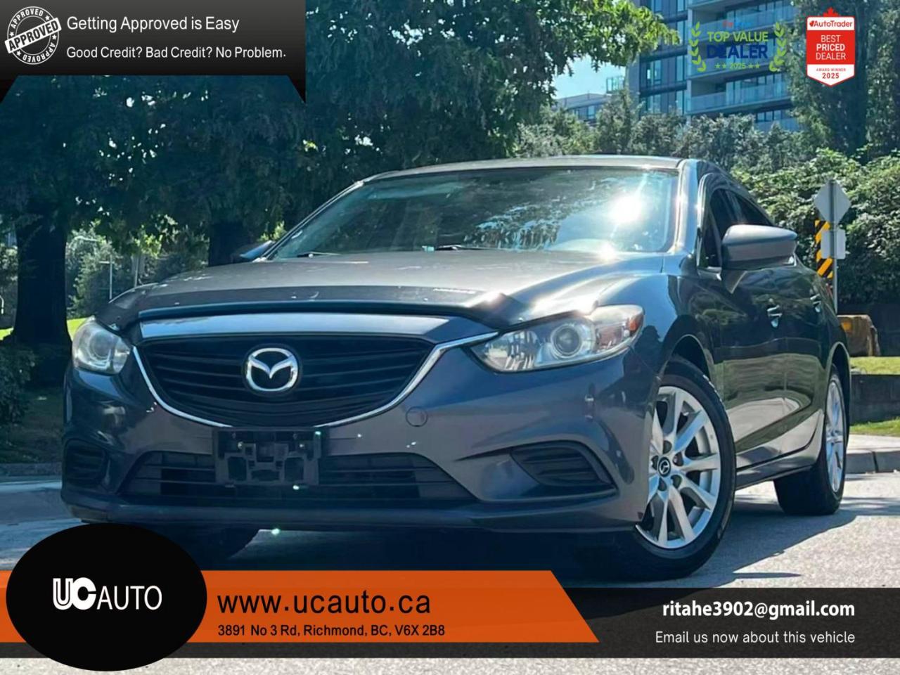 Used 2015 Mazda MAZDA6 GX/ AUTO/ NO ACCIDENT/ BC LOCAL for sale in Richmond, BC