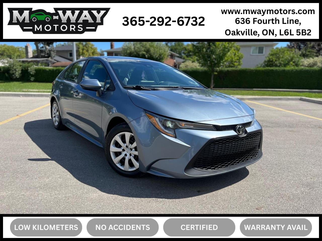 Used 2020 Toyota Corolla LE No Accident Low Kms Camera Apple Carplay for sale in Oakville, ON