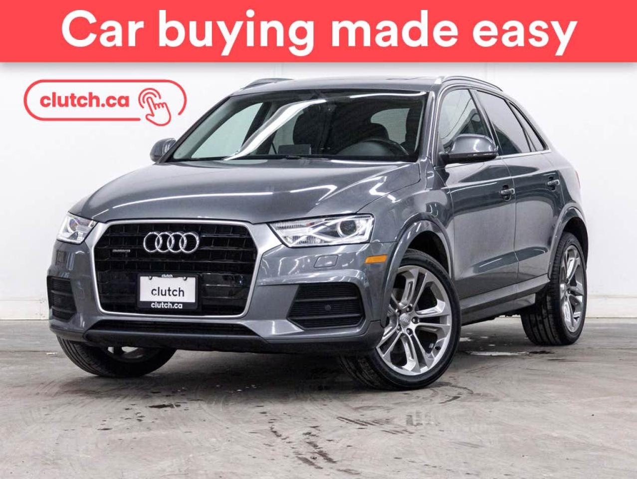 Used 2017 Audi Q3 Progressiv AWD w/ Power Moonroof, Rearview Cam, Front Heated Seats for sale in Toronto, ON