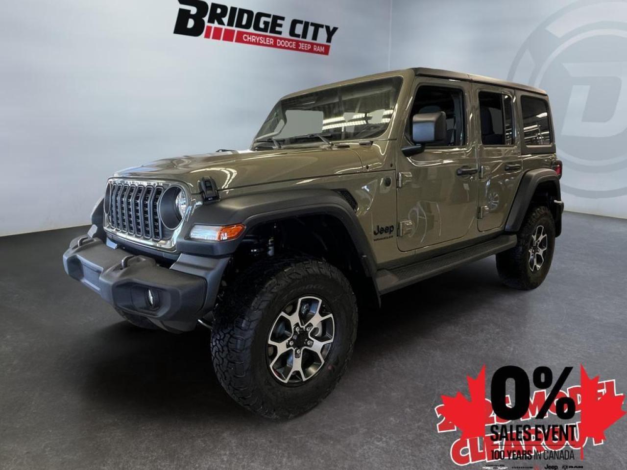 New 2025 Jeep Wrangler Sport - Mobile Hotspot -  Proximity Key for sale in Lethbridge, AB