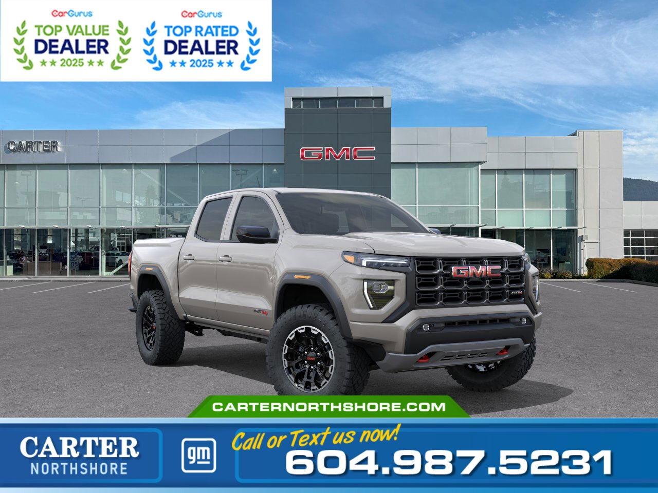 New 2026 GMC Canyon AT4 4WD | Alum Wheels/Vented Seats/Lift Sus for sale in North Vancouver, BC
