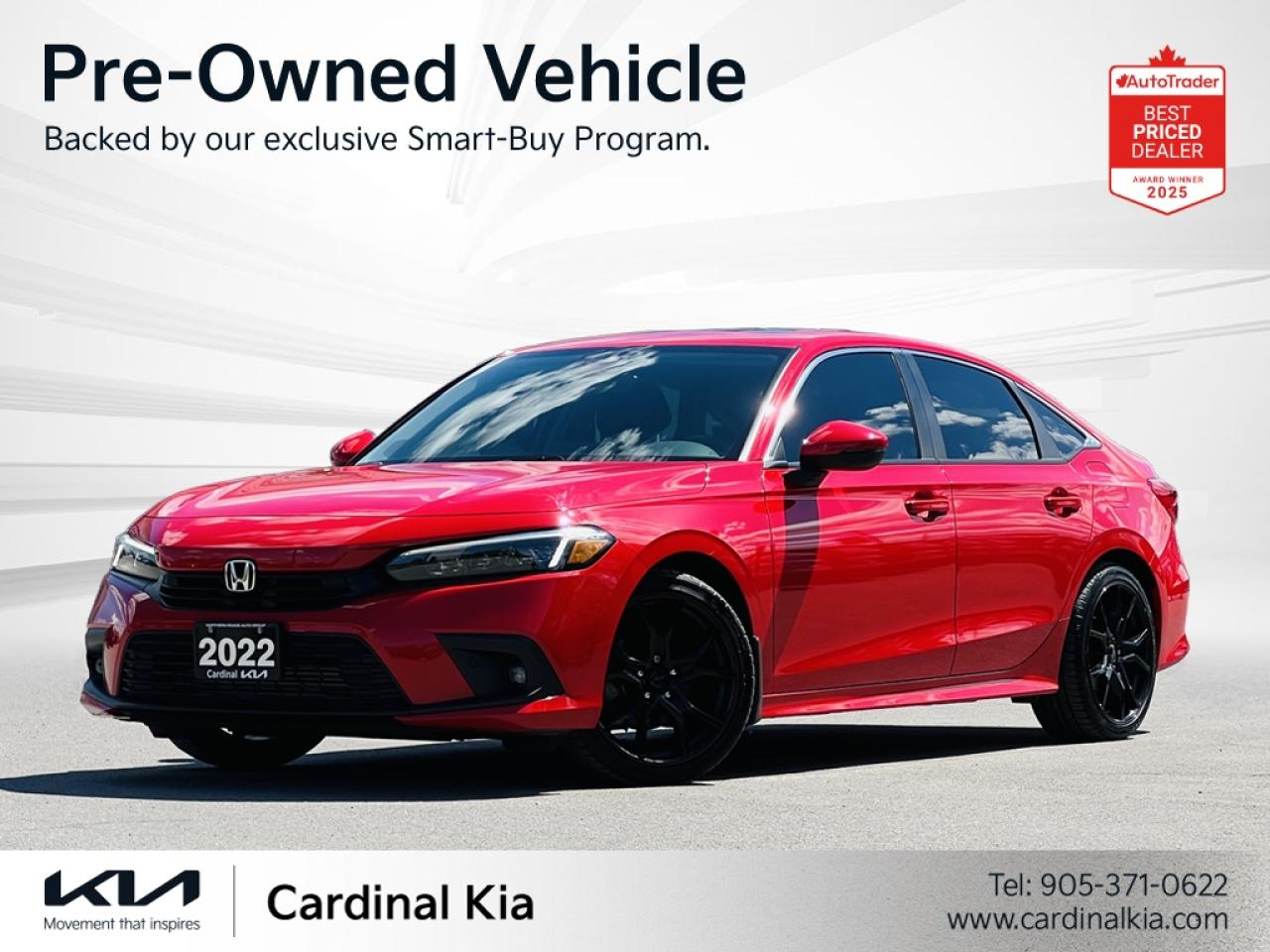 Used 2022 Honda Civic Sedan Touring for sale in Niagara Falls, ON