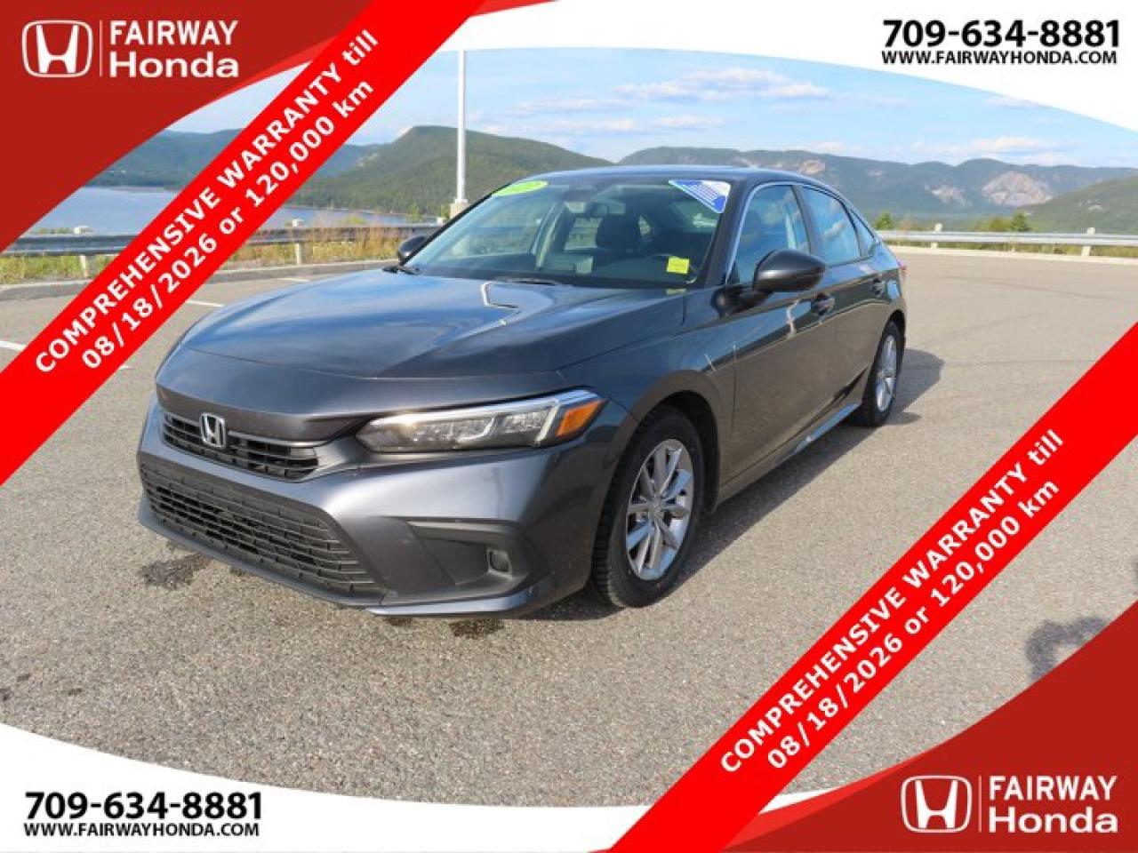 Used 2022 Honda Civic Sedan EX for sale in Corner Brook, NL